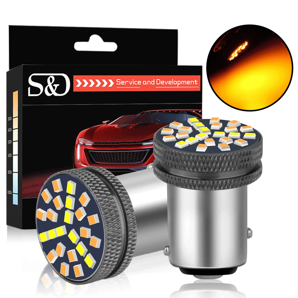 

2Pcs Dual Color T20 LED Bulb BAY15D P21/5W W21W WY21W LED Turn Signal Lights DRL Parking Switchback White+Yellow,White+Blue