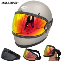retro motorcycle helmets bubble shield lens windshield sunglasses accessories for biltwell gringo bell ruby helmets goggles