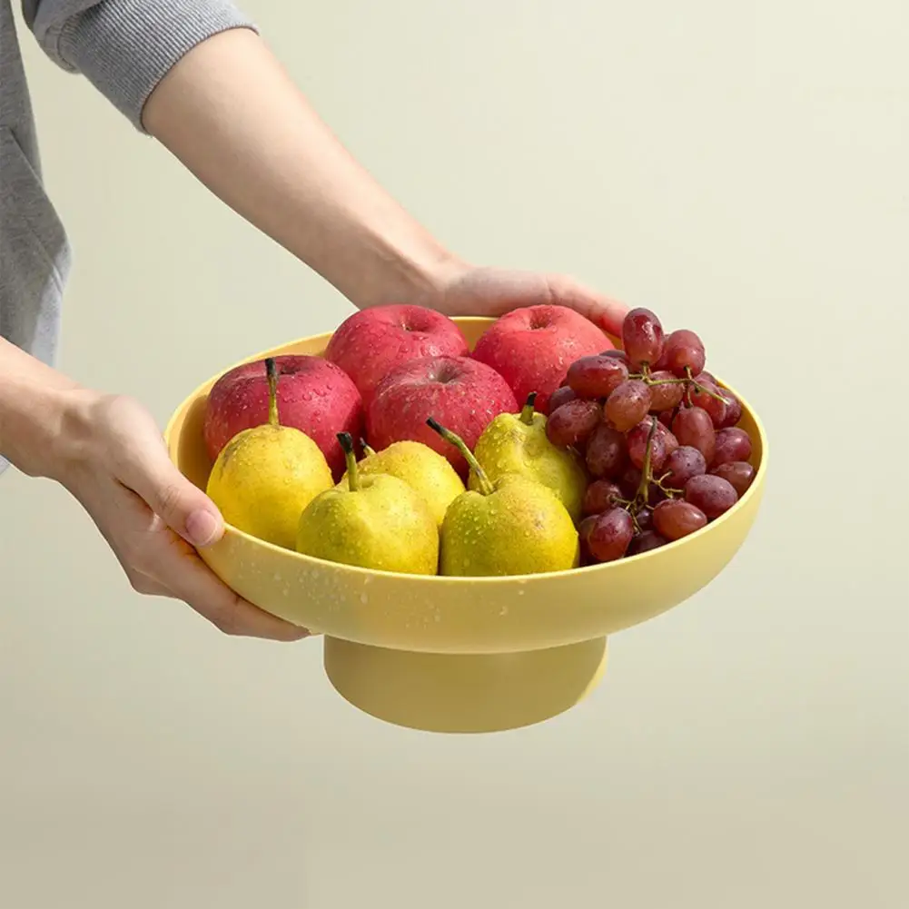 

Beautiful Fruit Plate Smooth Edge Minimalist Candy Plate Fall Resistance Candy Tray for Indoor Fruit Tray