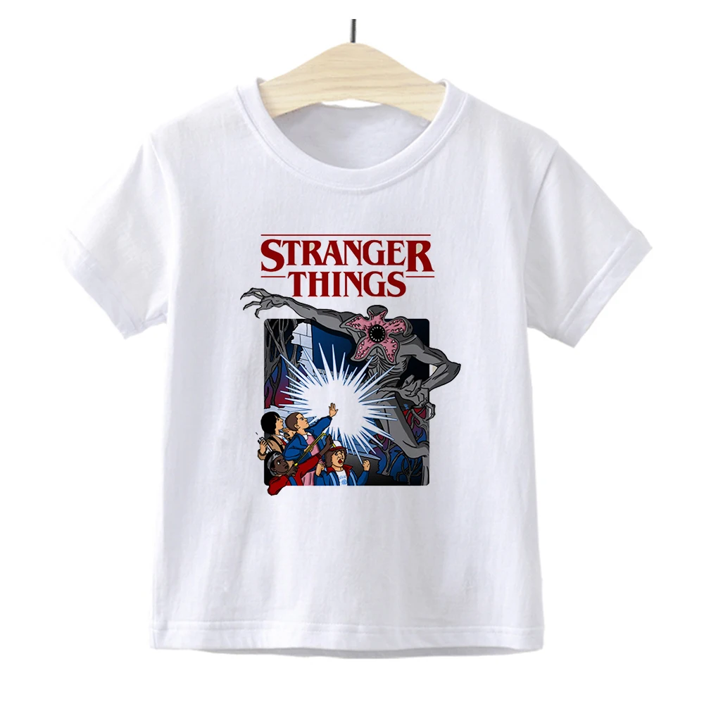 

Stranger Things Season 3 Eleven Print Cartoon Kids T-shirt Hipster Korean Trend Children Clothes Cozy Soft Baby Boys Girls Tops