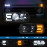 2pcs led drl light car styling accessories led daytime running lights with turn signal light lamp for lada niva 4x4 1995