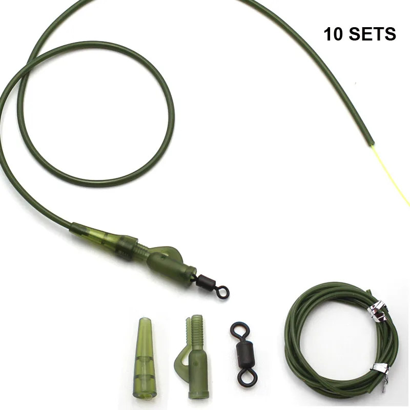 

32 шт. набор рыболовных снастей для ловли карпа, свинцовые бусы-клипсы, противозапутывающиеся рукава, хвостовые резиновые шарнирные аксессу...