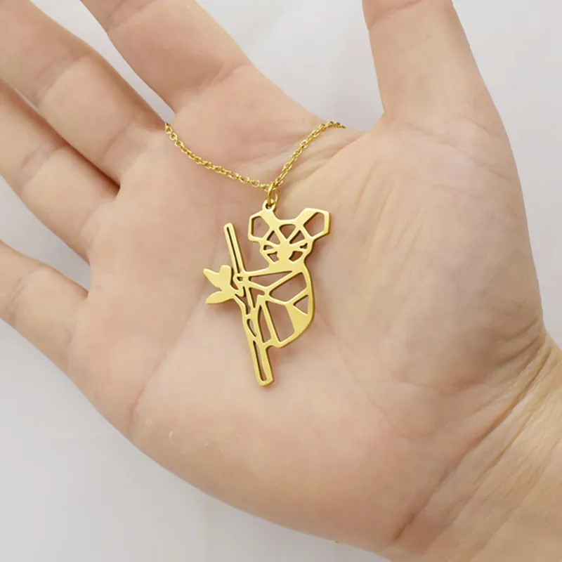 Ожерелье женское из нержавеющей стали с изображением мишки коала | Украшения и