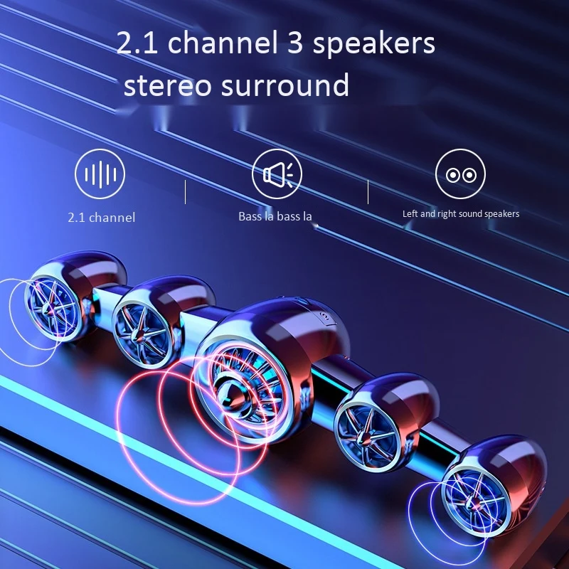 USB Bluetooth 5 0 динамик стерео сабвуфер для ПК телефона планшета|Портативные колонки| |