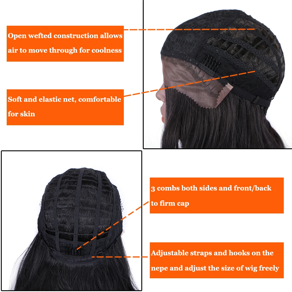 Синтетический кружевной передний парик WonderLady 20 дюймов #2 парики с эффектом омбре