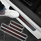 4 шт., водонепроницаемые наклейки из углеродного волокна для Cadillac Escalade SUV ATS XT4 XT5 XT6 CTS XTS, автомобильные аксессуары