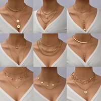 new multi layer trend elegant jewelry crystal cross pendant snake chain necklace unquie women fashion necklace wholesale n0290