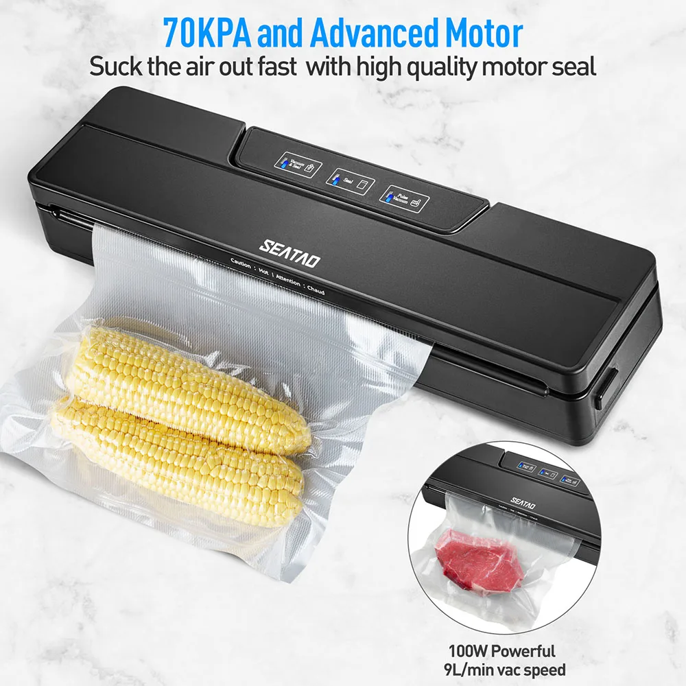 Лучший пищевой вакуумный упаковщик SEATAO VM1000 автоматический промышленный