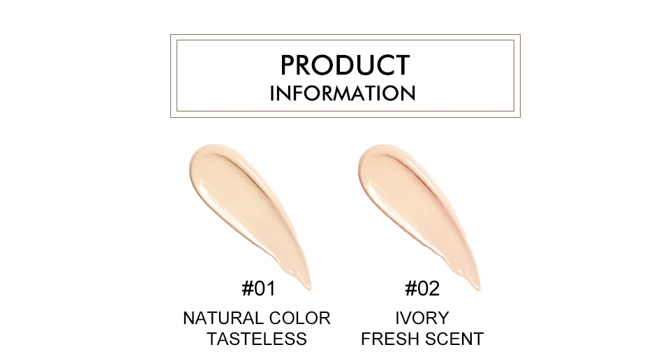 O.TWO.O Foundation 15ml Matte Long Lasting Full Concealer Foundation Makeup Liquid Cream Natural Base Make Up
