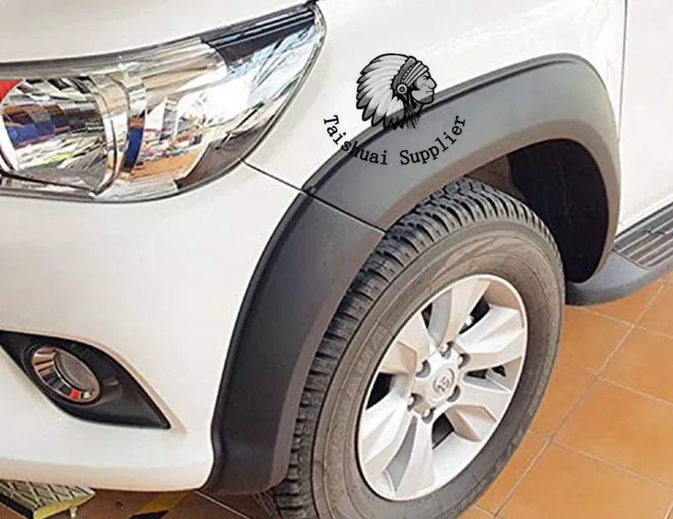 Аксессуары для колесных арок черные Брызговики Toyota Hilux Revo 2016 2017 2018 двойная