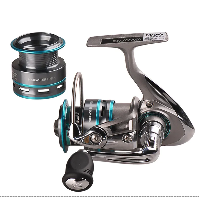 

Спиннинговая Рыболовная катушка DAIWA PROCASTER 2000A 2500A 3000A 4000A, металлическая запасная катушка, снасти, складная ручка