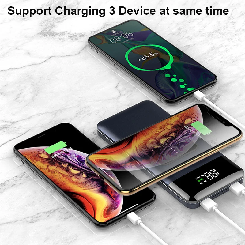 15000mAh Wireless Power Bank 18W PD fast charge QC 3.0 Portable Powerbank Universal Mobile Phone External Battery for Xiaomi | Мобильные