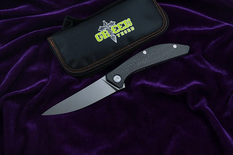 Нож GREEN THORN SIGMA m390 лезвие из титана ручка CF карманный для кемпинга охоты фруктов