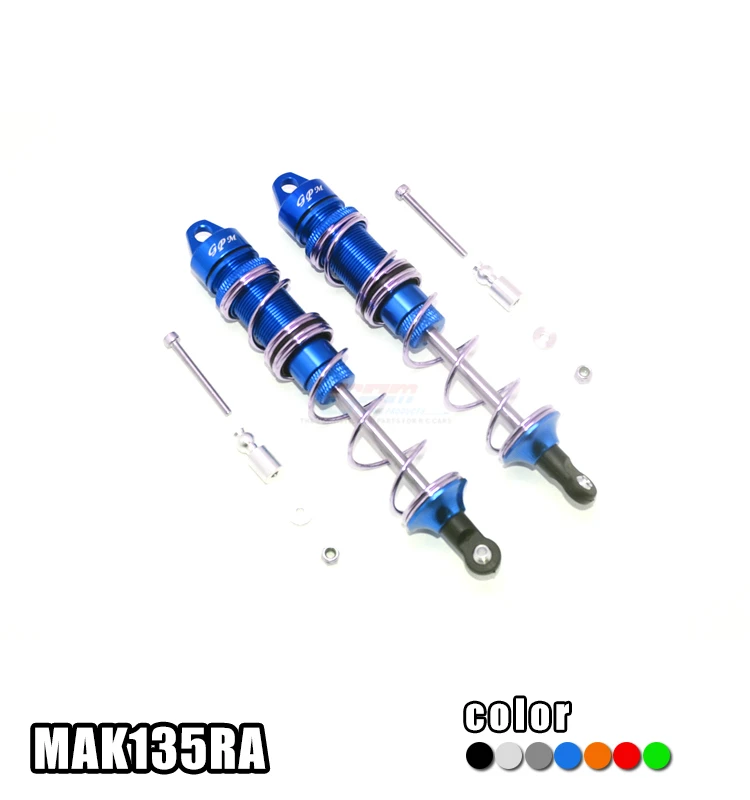 GPM ALUMINUM REAR DOUBLE SECTION SPRING DAMPERS 135MM  For 1/8 ARRMA OUTCAST 6S BLX STUNT TRUCK RC Upgrade