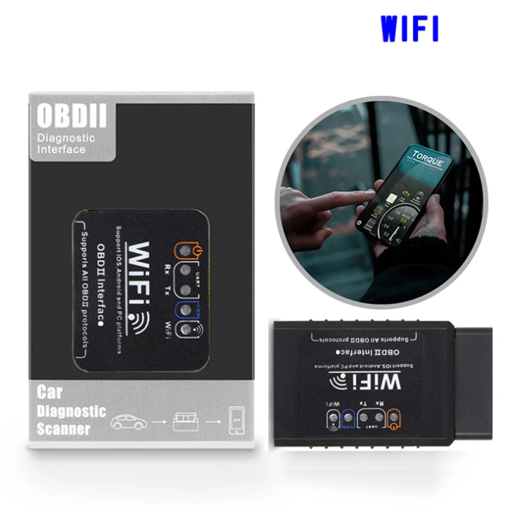 

ELM327 V1.5 Wifi OBD2 сканер V1.5 Elm 327 автоматический диагностический инструмент OBDII для IOS Android Symbian считыватель кодов Windows