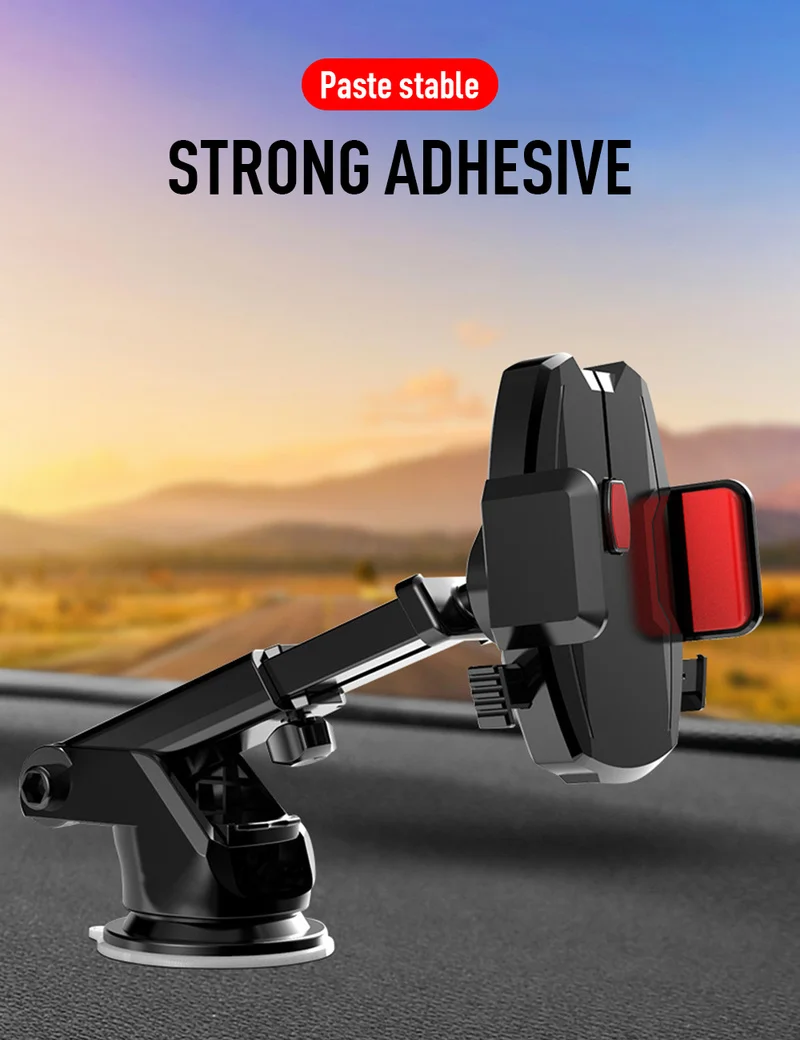 Автомобильный телескопический кронштейн для телефона держатель на присоске