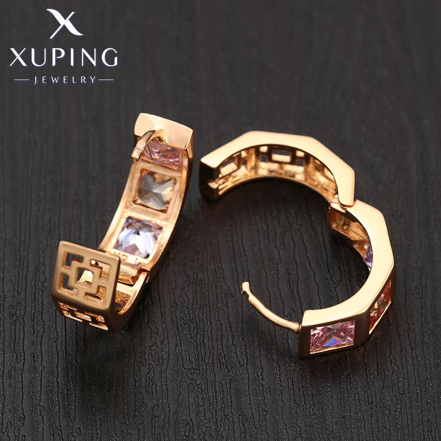 Xuping ювелирные изделия Новое поступление модные простые Стильные серьги для