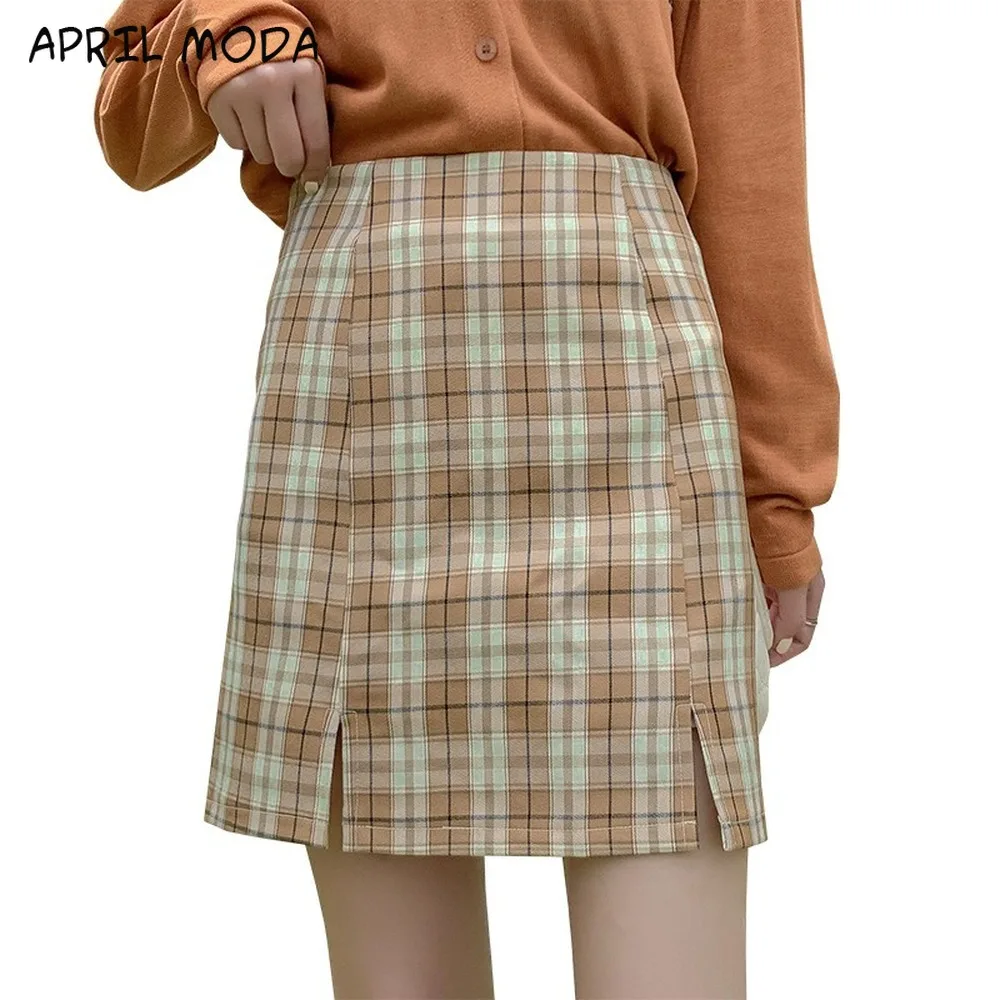 

Preppy Style Women Pleated Skirt Harajuku Plaid Skirts Cute School Uniforms Jupe Kawaii Jurken Skater Mini Skirts Saia Faldas
