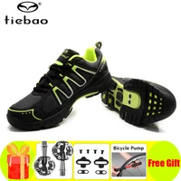 tiebao leisure cycling sneakers men women mountain bike shoes spd pedals self locking breathable non slip fitness bicicleta