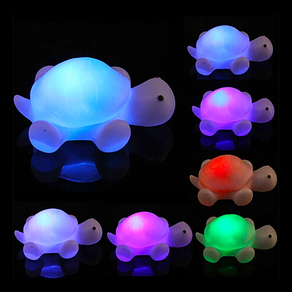 Новинка светодиодная мини лампа с черепашками для детей новый милый цветной