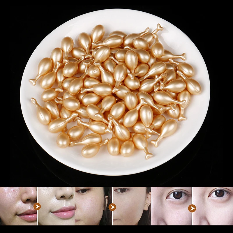

30/50/100 Capsules Fullerene Vitamin E Essence Serum Moisturisin Whitening Oil
