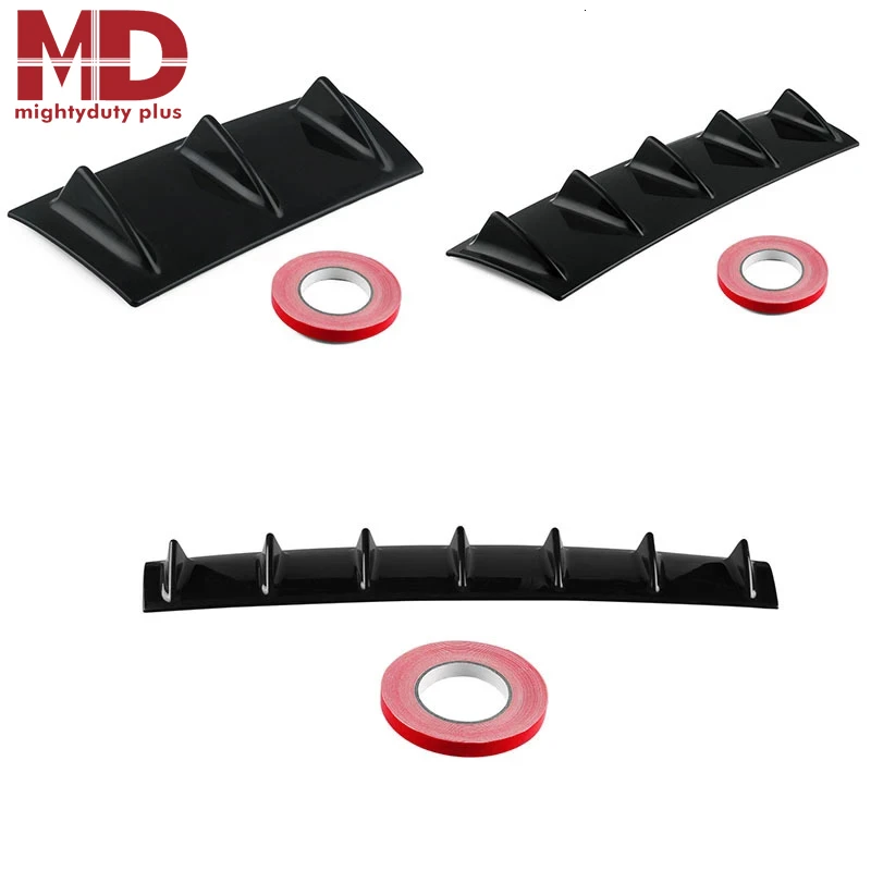 33 &quotx 6&quot Универсальный Автомобильный диффузор губа на задний бампер 7 ребра