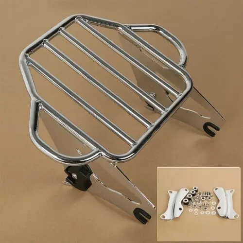 Аккумулятор мотоцикл багажник Чемодан стойки и 4 точки док комплект для Harley Тур