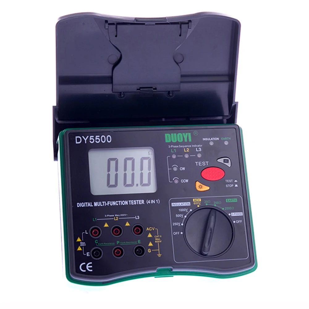 DY5500 цифровой мульти-тестер функций мультиметр-тестер изоляции + измеритель