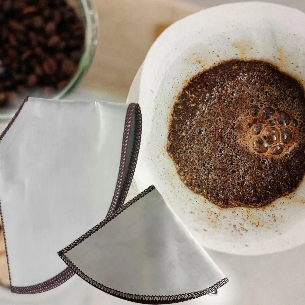 

Pour Over Coffee Dripper Steel Coffee Filter Strainer Removable Cone Reusable Sheet Stand Dripper Cup Dripper X4A7