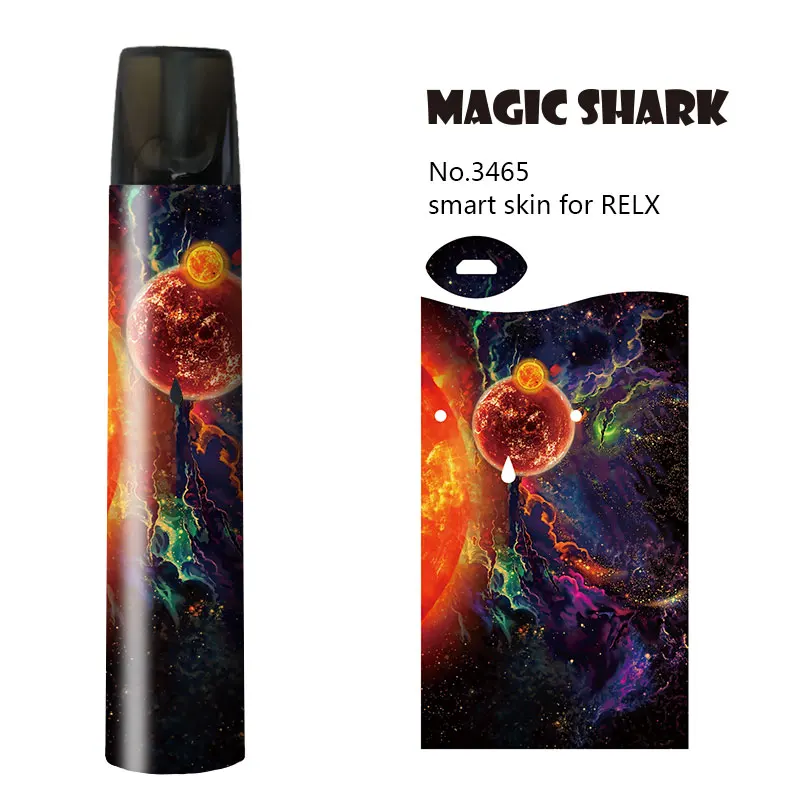 Magic Shark Skull Reindeer Wolf Lion Vape Kit Pod Sticker Film Case Cover for Relx | Мобильные телефоны и аксессуары