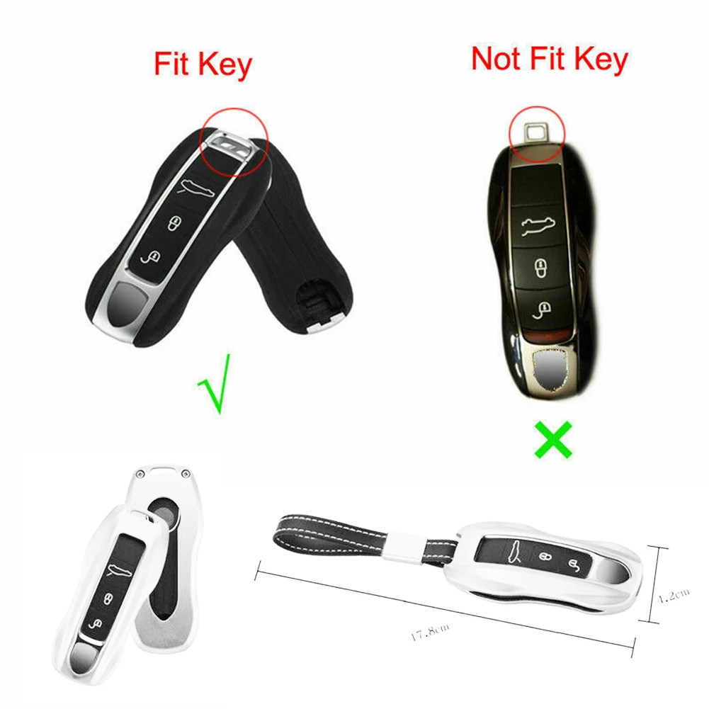 Алюминиевый дистанционный смарт чехол для ключей Porsche Cayenne Panamera алюминиевый