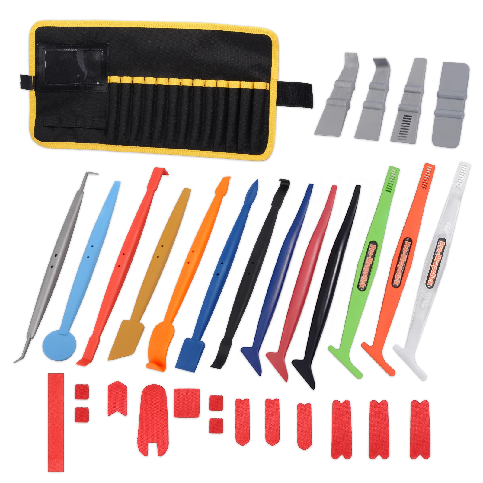 EHDIS Window Tinting Vinyl Squeegee Magnetic Storage Bag Carbon Fiber Film Car Wrap Installing Edge Tucking Scraper Styling Tool