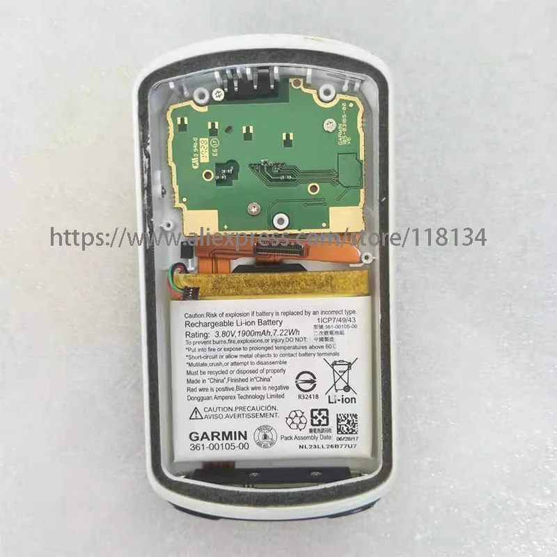 Задняя крышка с батареей для Garmin Edge 1030 gps, запчасти для ремонта велокомпьютера, запасная задняя крышка, чехол с батареей