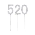 Блестящий Топпер для торта в виде цифр на день рождения, декоративное украшение в виде пустыни, палочка для выпечки торта на церемонии, свадьбу H1P6