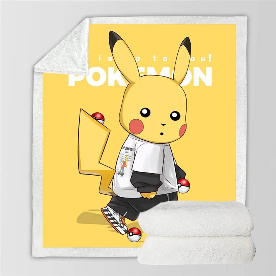 

Зимнее квадратное одеяло из хлопка и шерсти, толстое плюшевое теплое одеяло с 3D Цифровым принтом из мультфильмов, 130*150 см, 150*200 см