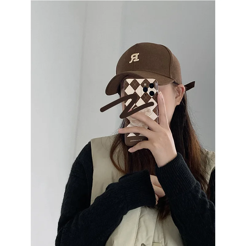 Стандартная бейсболка R регулируемая Женская кепка для показа окружности головы