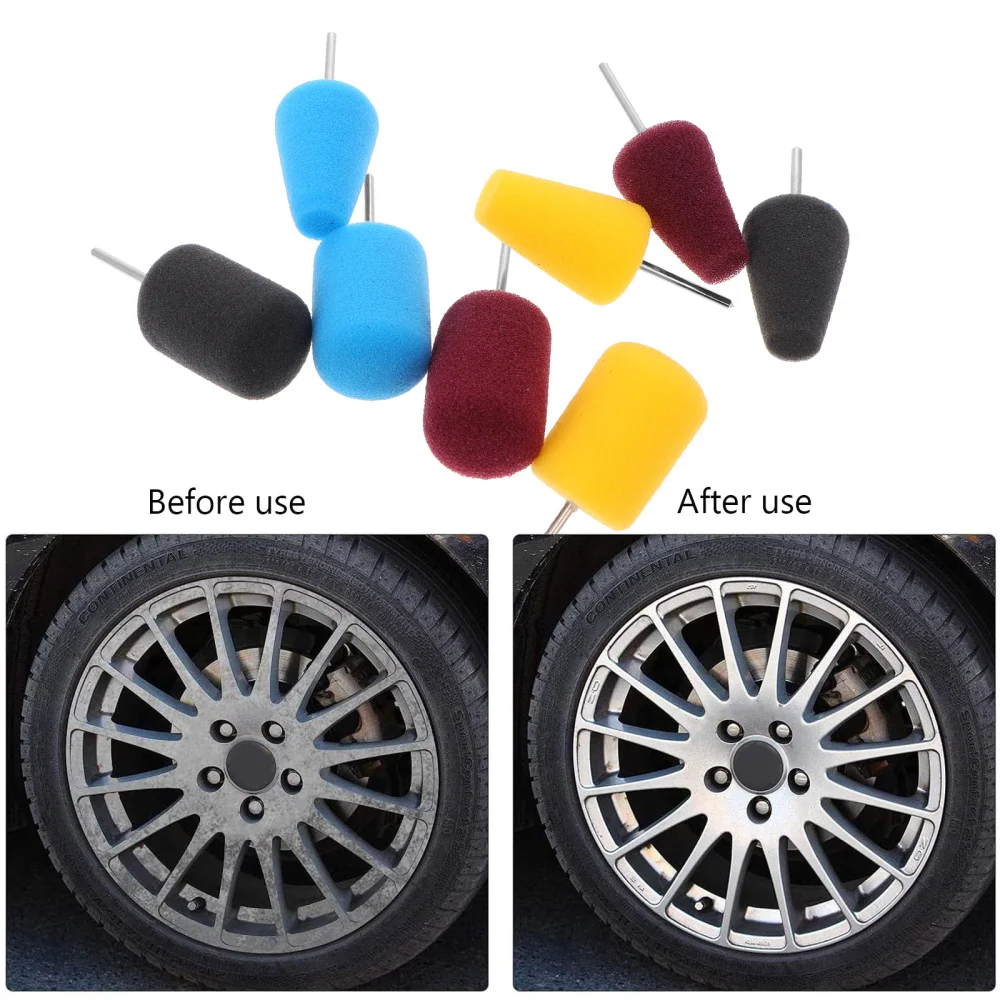 

8Pcs Creative Polishing Grinding Heads Sponge Grinding Wheels (Assorted Color)