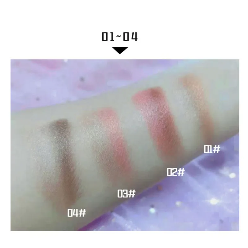 Двухцветные мерцающие тени для век Lazy долговечные водостойкие матовые с защитой