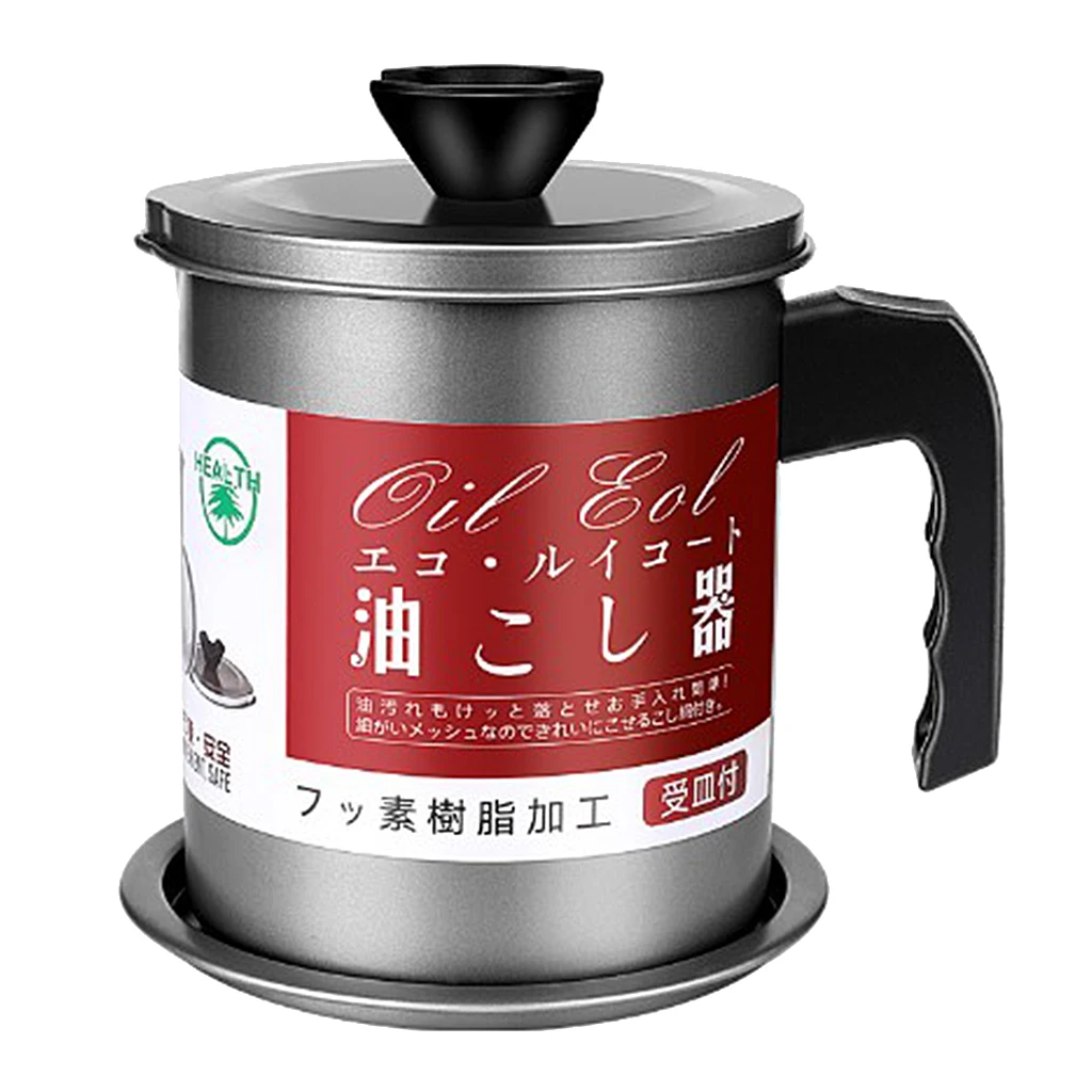 

Stainless Steel Bacon Grease Container Cooking Oil and Drippings 1.4L/1.7L
