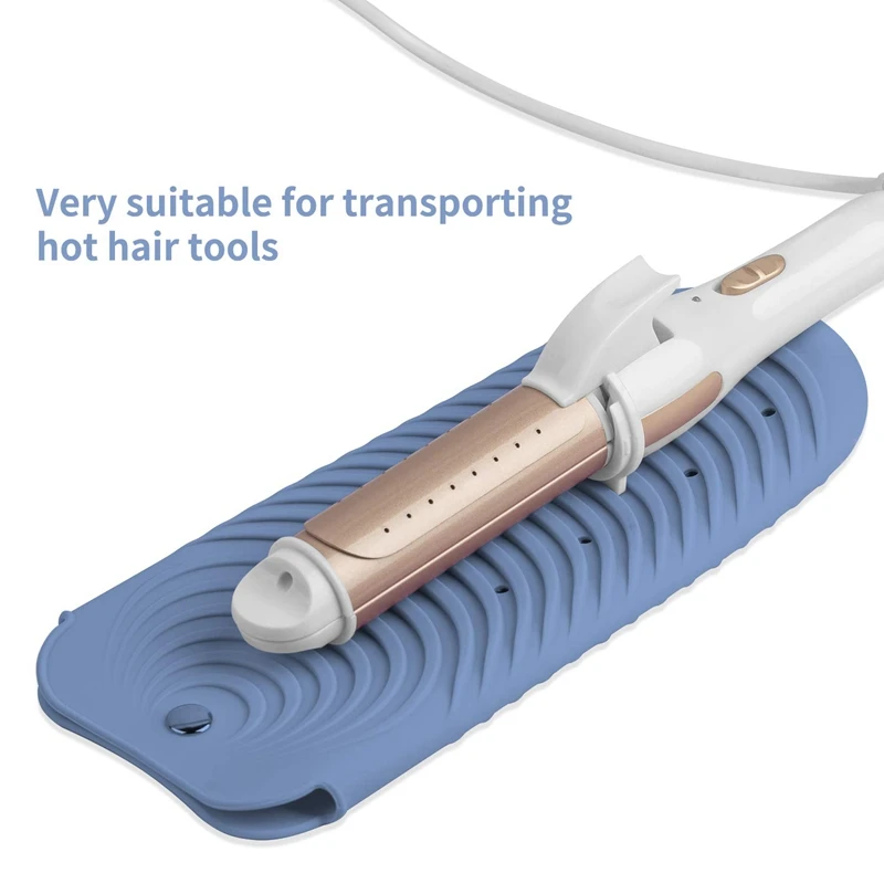 Выпрямитель для волос с чехлом термостойкий Коврик держатель плоского утюга