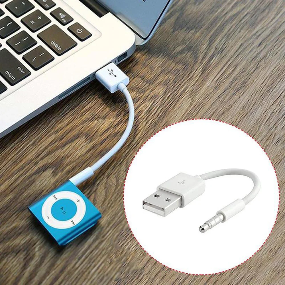 

Converter Adapter Cable 3.5mm Aux Audio Jack Plug to USB 2.0 Female Conversion Cord Adapters Cables for Car MP3 CD Player