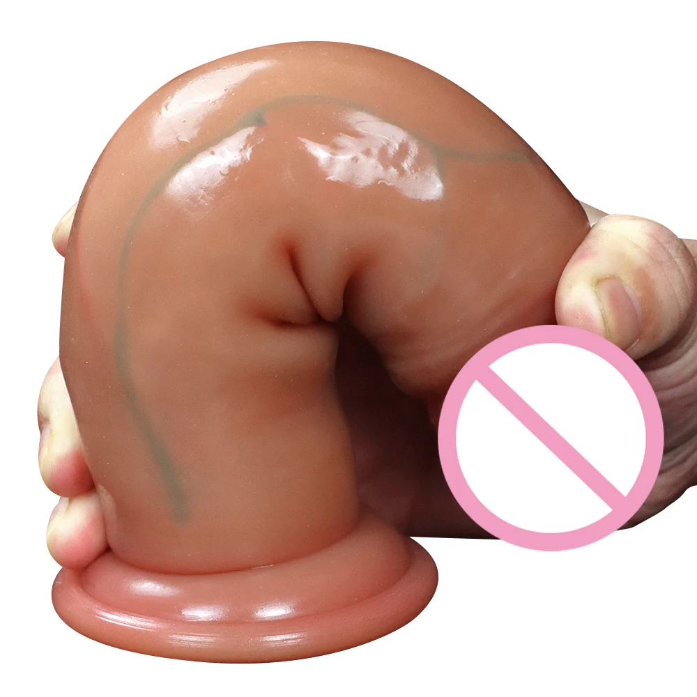 Мягкий как настоящий пенис с ремнем реалистичный фаллоимитатор большой член