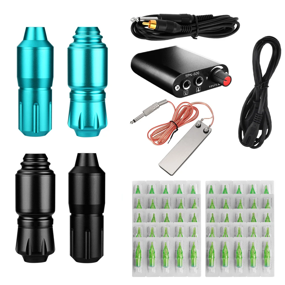 Профессиональный полный набор для начинающих татуировок с ручкой тату Смешанная