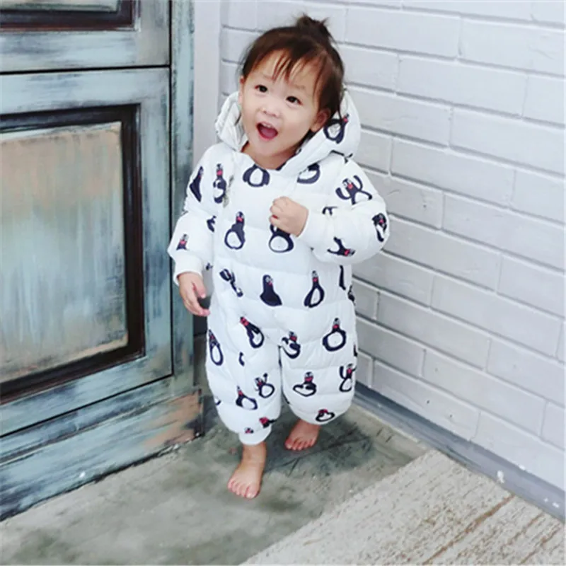 Tonytaobaby/зимняя одежда новая детская одежда для маленьких детей комбинезон теплая хлопковая стеганая одежда зимняя одежда для маленьких девочек