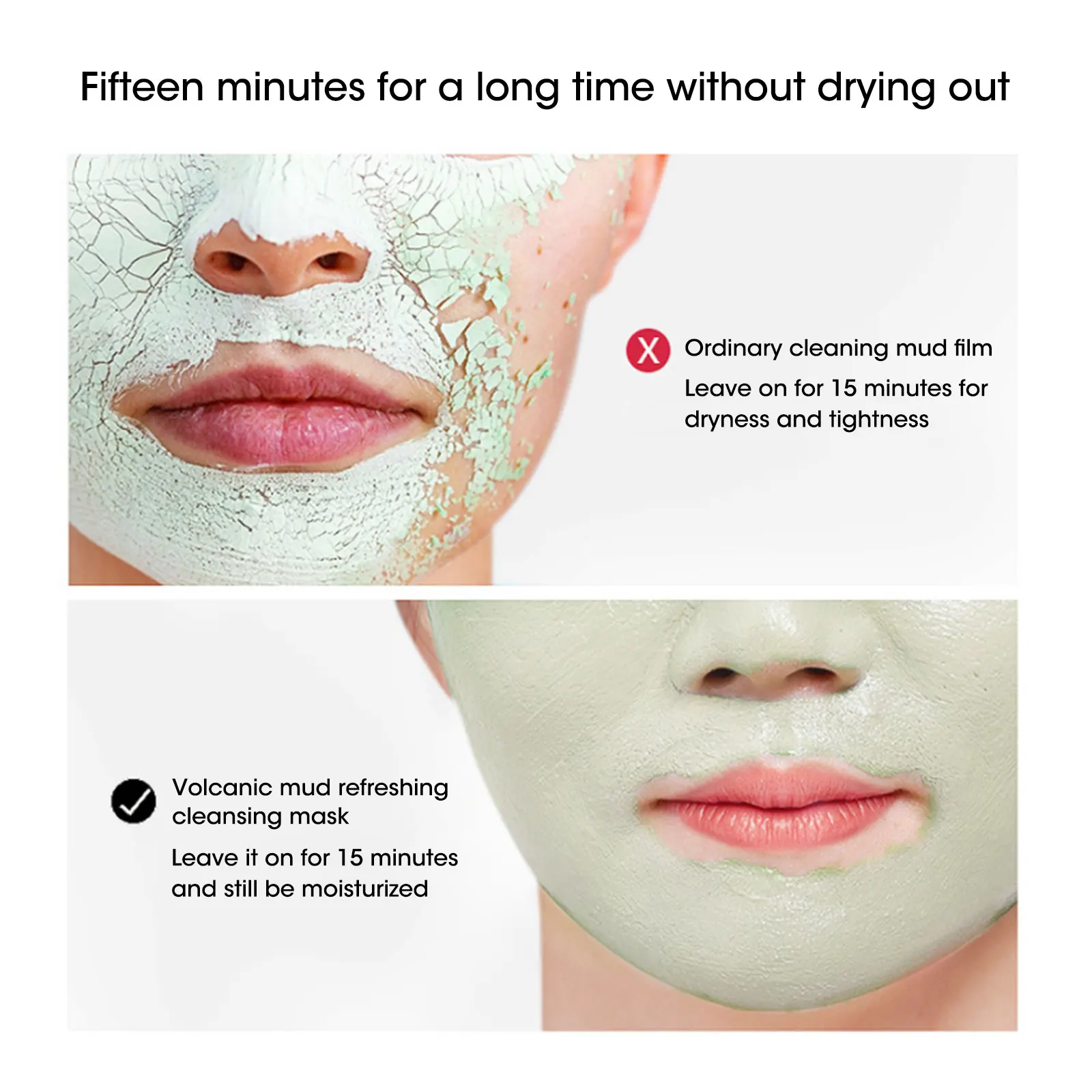 

Cleansing Green Stick Green Tea Stick Mask Purifying Clay Stick Mask Oil Control Anti-acne Eggplant Skin Care Whitening
