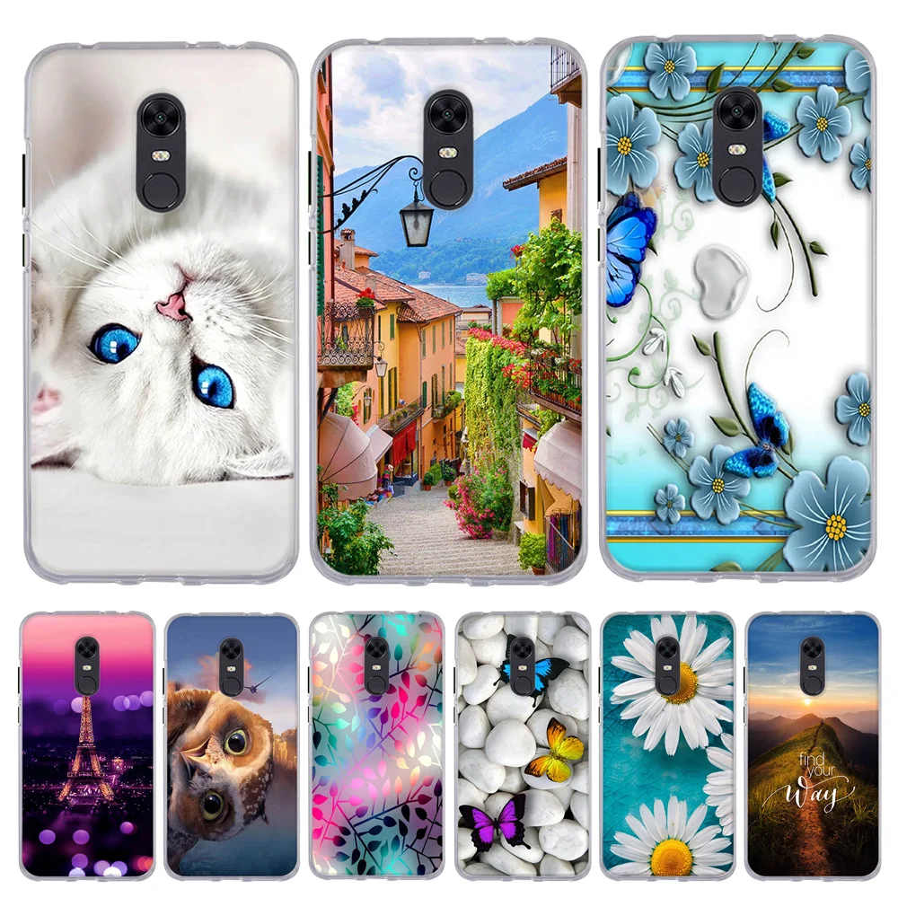 Чехол для Xiaomi Redmi 4X 4A 4 Pro мягкий чехол из ТПУ 5 5A Plus симпатичный Note чехол|phone cases|case