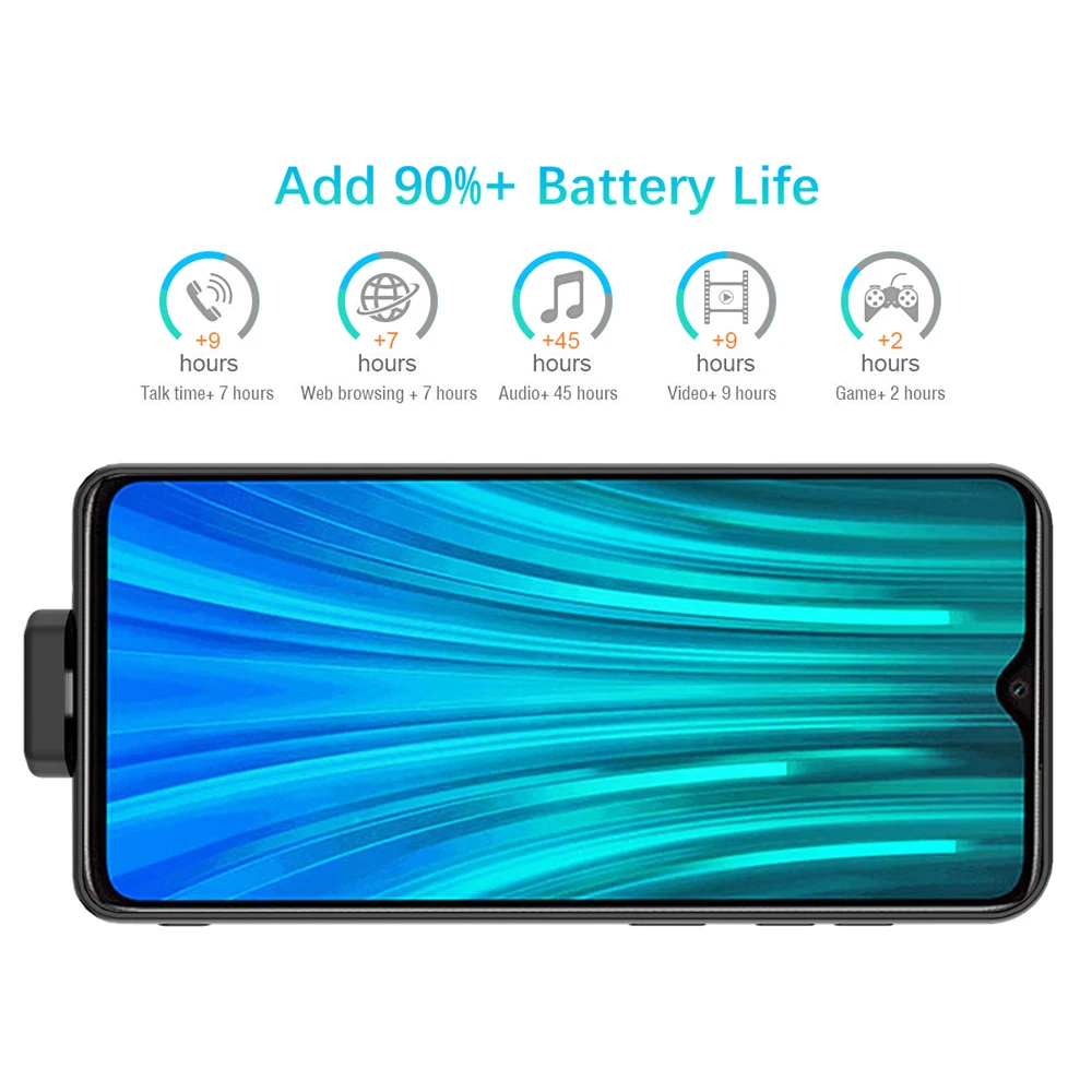 Резервный внешний аккумулятор NTSPACE 7000 мАч для Xiaomi Redmi Note 8 Pro, чехол для зарядного устройства для телефона Redmi Note 8, чехол для питания