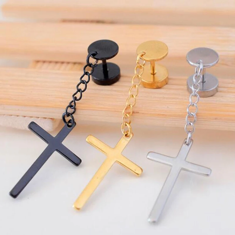 1 шт. длинные висячие серьги подвески из титановой стали