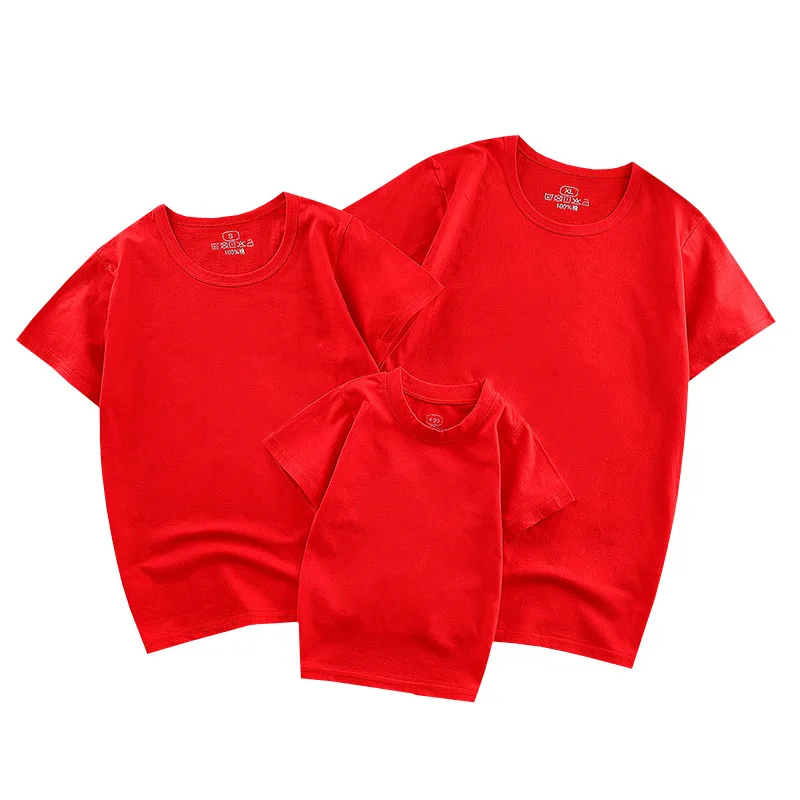 

Mother Daughter T-shirts Summer Family Matching Outfits Mom Baby Mommy and Me Tee-shirt Clothes Woman Girls Son Cotton Tops