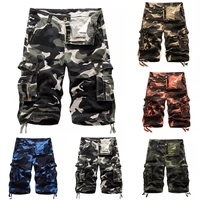 50 hot sales summer casual outdoor men camouflage cargo shorts baggy fifth pants trousers